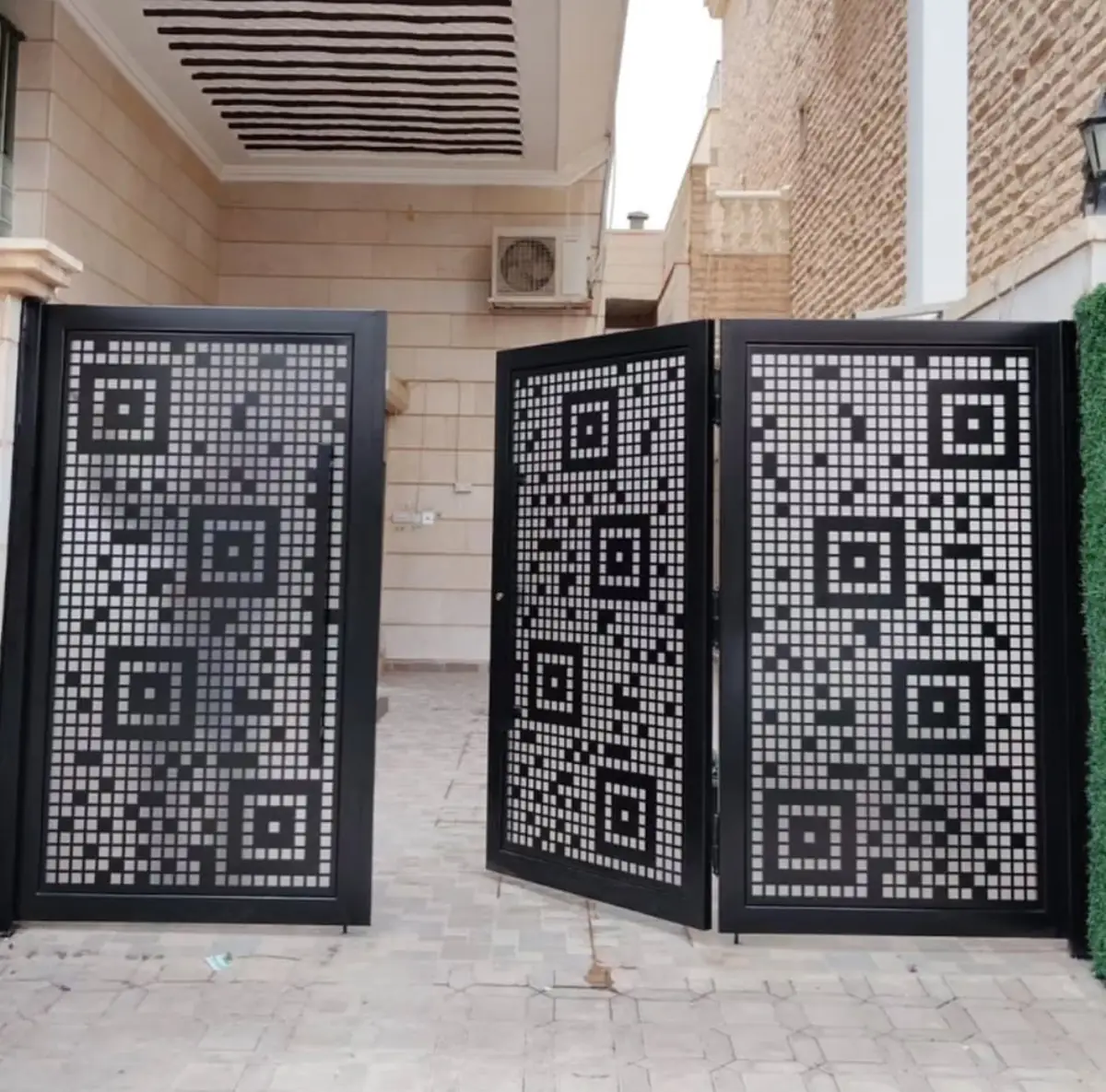 Steel CNC Door And Railing 02 - Kuwait
