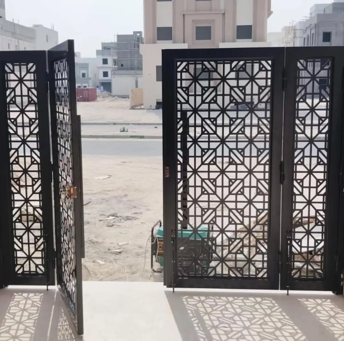 Steel CNC Door And Railing 01 - Kuwait